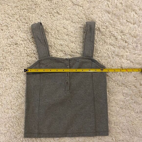 Abercrombie & Fitch CropTank Top. Gray. Medium. Streetwear. Cute. Chic. Comfy - Picture 6 of 7